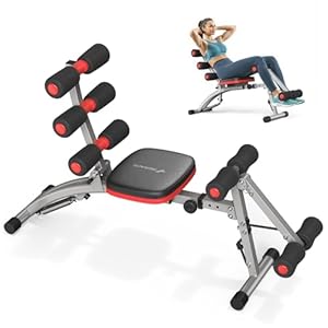 MERACH Ab Machine, Multi-Functional Adjustable Ab Trainer, Ab Workout Bench for Home Gym, Sit Up Machine for Abdominal, Exercise Chair for Full Body Workout