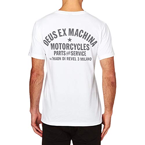 Deus Ex Machina Milano Address - Camiseta de manga corta, blanco, XL