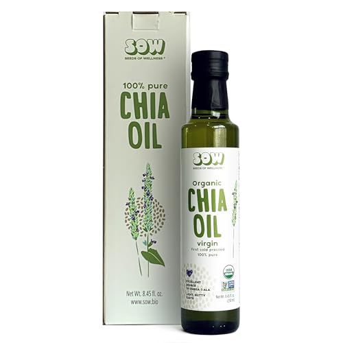Seeds of Wellness Organic Chia Oil Cold-Pressed Unrefined 250 ml