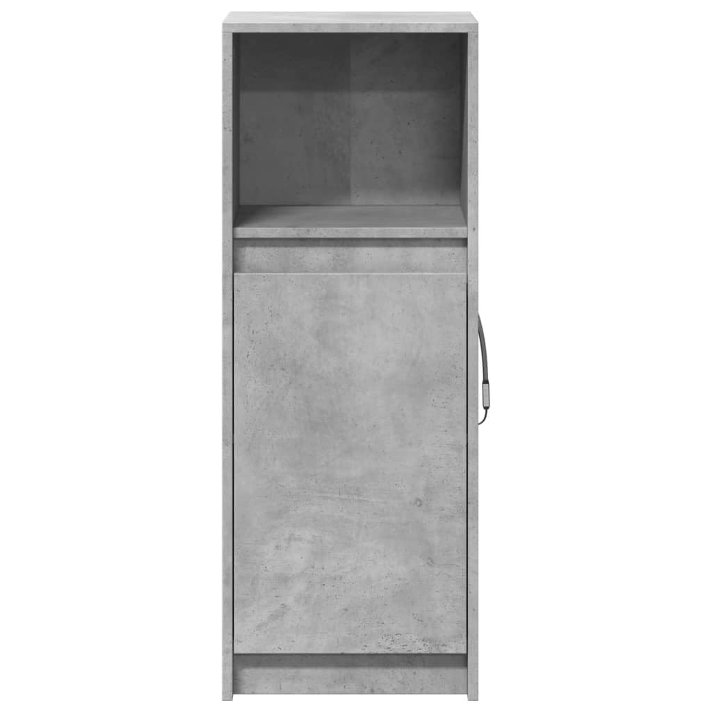 vidaXL Credenza con LED Grigio Cemento 38x34x100 cm Legno Multistrato