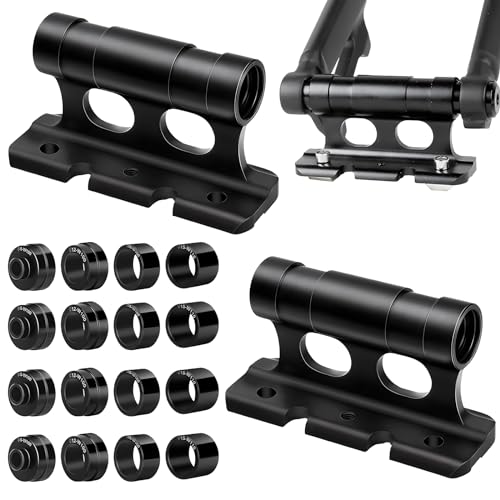 peiyee 2 stuks vorkhouders voor fiets, auto fiets imperiaal vorkhouder, fietsvorkdrager met vaste clip, fietsvork van aluminiumlegering, veelzijdig fietsblok