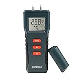 Wood Moisture Meter, Digital LCD Moisture, Handheld Moisture Detector with 2 Spare Sensor Pins for Wood, Walls, Concrete, Plaster, Cement