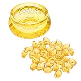 NUOBESTY Cuenco Decorativo de Cristal Hogar y Oficina, Juego de 36 Piezas 1 Cuenco de 12 Cm y 35 Lingotes Yuan Bao, Adorno Feng Shui para Mesa, Decoración de Escritorio y Sala