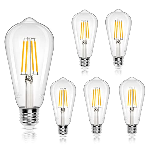 【Alta qualità】 Il CRI (indice di resa cromatica che ha una sorgente luminosa per riprodurre fedelmente i colori) di queste lampadine a LED è superiore a 80, emettendo un illuminazione naturale. Inoltre i loro chip LED emettono luce in modo costante senza sfarfallio proteggendo la vista