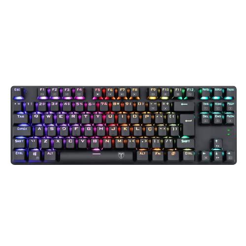 Teclado Mecânico Bora RGB Switch Blue - T-tgk315-bl, PRETO glide