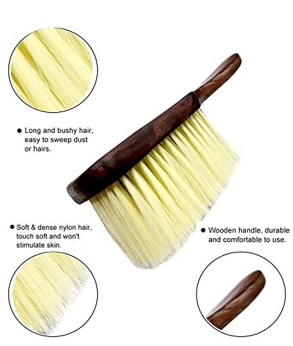 Image of Wooden Long Handle Soft Bristle Multipurpose Dusting Cleaning Brush for Sofa, Clothes, Blanket, Curtains, Home, and Household Cleaner Brushes (M9)