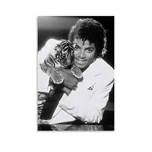 WLWQ Poster décoratif Michael Jackson Thriller Tiger - 50 x 75 cm