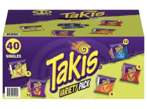 Takis Assorted Rolled Tortilla Chips, 40 pc / 1 oz Variety Pack