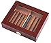 WQQLQX Cave Cigare Humidor Caisson de Cigare en Bois de cèdre Humidor Cas de Rangement de l'armoire avec hygromètre (Color : B)