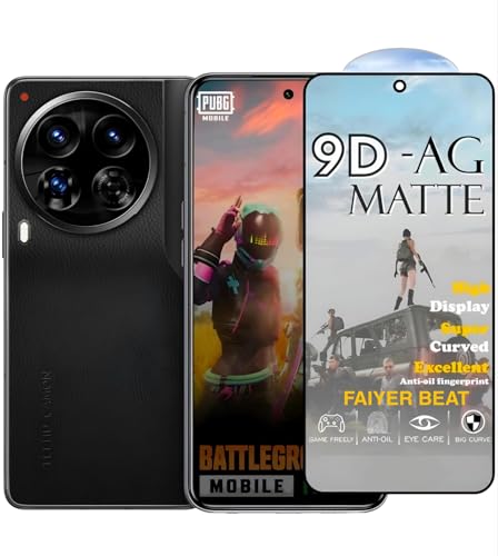Image of FAIYER BEAT Premium Tempered Glass forTECNO CAMON 30 PREMIER (matte finish glass, Pack of 1) Full Screen Coverage gaming matte Screen Protector Guard (TECNO CAMON 30 PREMIER)