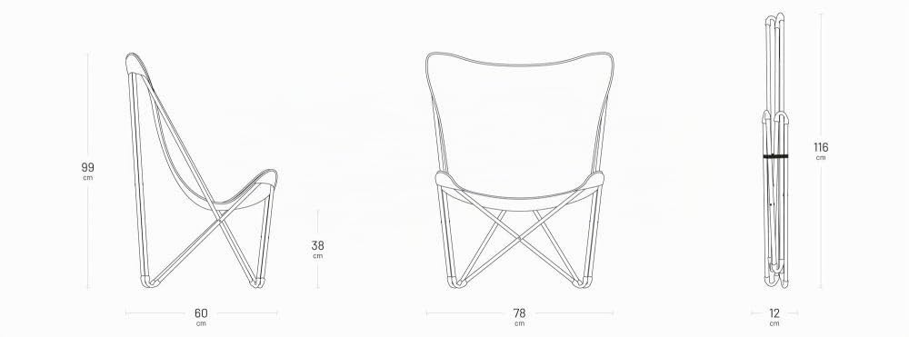 Lafuma MOBILIER - Fauteuil Papillon Pliant Pop UP - Toile Batyline Résistante et Amovible - Chaise Extérieure, Terrasse, Salon et Jardin 1 Position - Tout Confort, Fabriqué en France - Beige SEIGLE | Fabriqué en FRANCE - Garantie 5 ans - Beige - Léger et