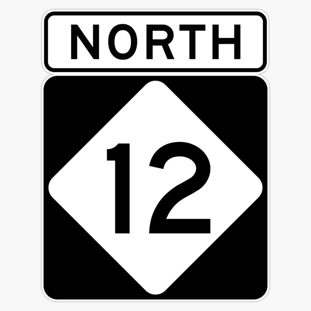 LAD Studio NC 12 - North Window Bumper Sticker Decal 5""