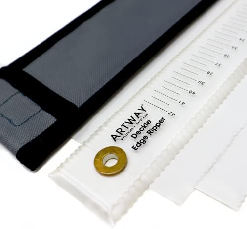 Artway Professional Deckle Edge Ripper Ruler with Protective Case - 50cm