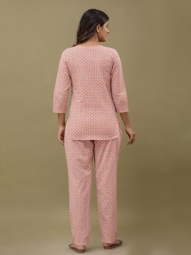 Image of feranoid Women Full Sleeves Cotton Nightsuits