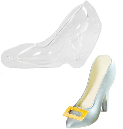 Molde de pastel de fondant para zapatos de tacón alto 3D, molde de pastel de fondant para el hogar, herramienta para hornear cocina (pequeño)