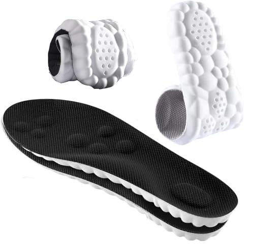 Image of 4D Cloud Technology Insole - Super Soft Comfort Insoles, Soft Foot Protection Cloud Feeling Insole, U-Shape Memory Foam Insoles, Memory Foam Insoles (Black, Men 11.5-13)
