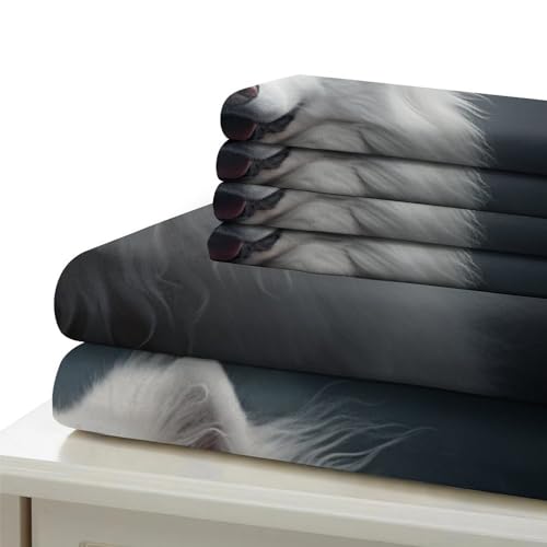 Housse de couette Samoyed anti-allergie et facile à repasser - 6