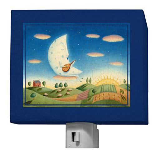 Oopsy Daisy Night Light, Blue Musical Moon, 5