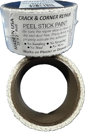 25' x 2'' USA Made Stress Crack Tape (smooth) Self-Adhesive paint ready #7050