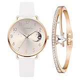 Kisymear レディース 人気 腕時計 女性 シンプル うで時計 おしゃれ カジュアル 時計 女性用 通勤 通学 人気 女子高校生 母の日 誕生日 バレンタインデー プレゼント（ホワイト）