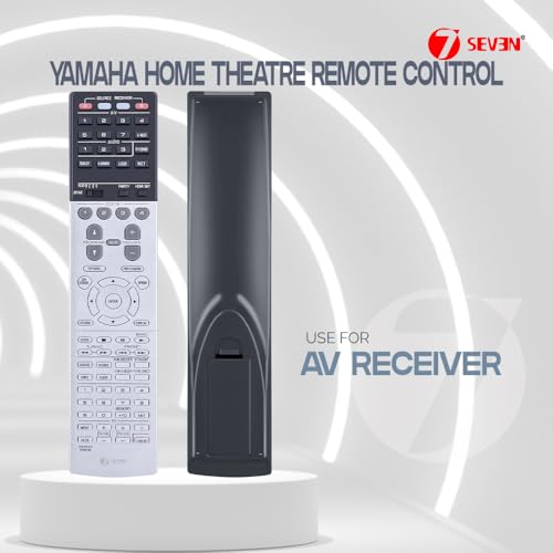 Image of 7SEVEN Compatible with Yamaha AV Receiver Remote Control Original Model RAV544 Suitable with ZP601900 ZP60190, RX-A2050, RX-A2060, RX-A3050, RX-A3060, RXA2050, RXA2060, RX-A3060BL