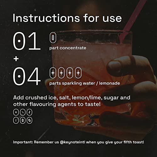 Image of KEYNOTE Kokum Syrup | Kokam | Enhanced With Cumin | Natural | Glass Bottle 520 Ml - Liquid