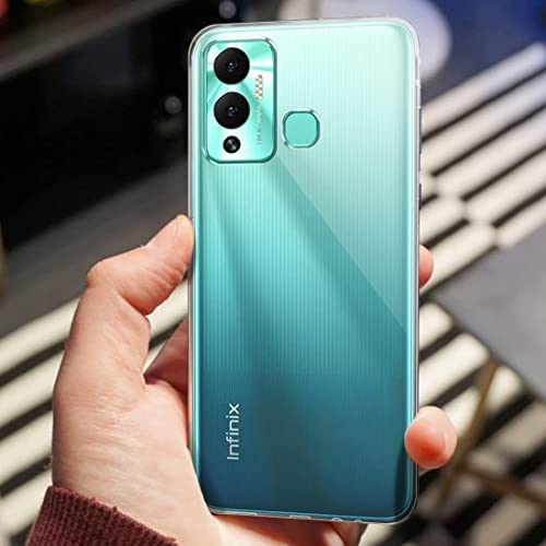 Image of Rubber Back Cover Compatible Model for Infinix HOT 12Play X6816C - Transparent