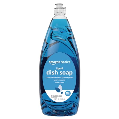 Amazon Basics Dish Soap, Fresh Scent, 50 Fl Oz, Pack of 1