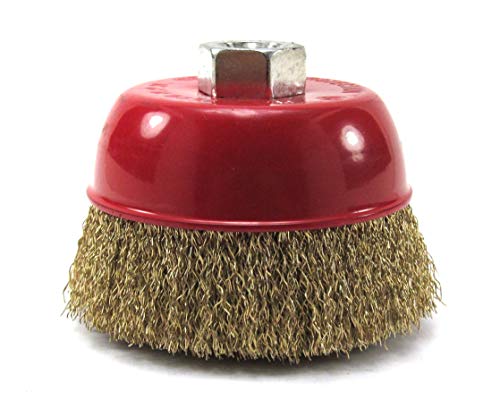 Elitexion 4 Inches X 5/8 Inch Thread Cup Wire Wheel Brush thumb #1