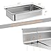IHEX 6 Pack Stainless Steel Steam Table Pan, 4'' Deep Hotel Pans(21