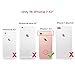 ULAK iPhone 7 Case, Stylish Design Slim Fit Hybrid Dual Layer Protective Hard Back Cover Shock Absorption TPU Bumper Girly Phone Case for Apple iPhone 7 4.7 inch, Rose Gold/Black Stripe