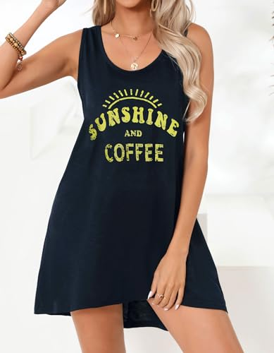 Image of elescat Womens Swimsuit Cover Up Summer Sleeveless T Shirt Beach Dress Tank Bikini Coverups 2026
