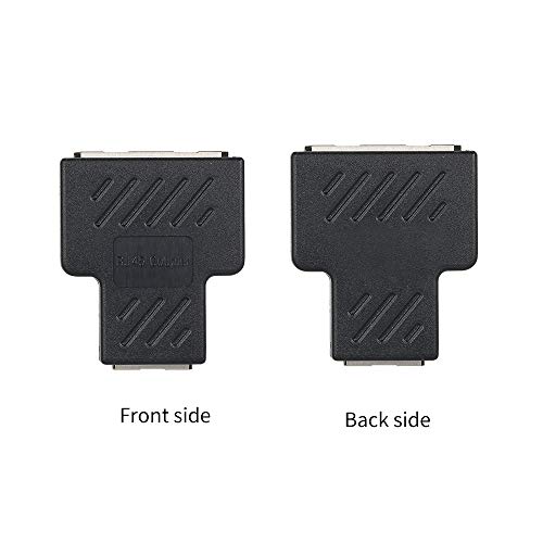 Docooler RJ45 Splitter Adapter Connector 1 a 2 Portas Femininas para CAT 5 / CAT 6 / CAT 7 LAN Ether
