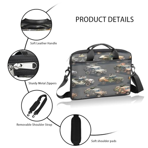 Funda para Laptop 15 Pulgadas con Correa y Diseño Militar miniatura 4