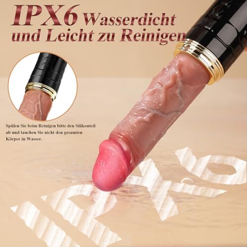 Cacuola Vibrator Dildo mit KI-Sync APP, 7x7 Starke Stoßfunktion Vibration für Frauen, Dildos Vibratorensets für Frauen Männer, Sex Spielzeug für die Frau Männer, Fickmaschine Sexspielzeug Sexmaschine