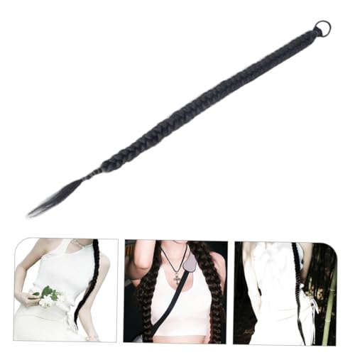 Extension queue de cheval tressée synthétique longue 100 cm OUNONA lot de 2 pour femmes - 4