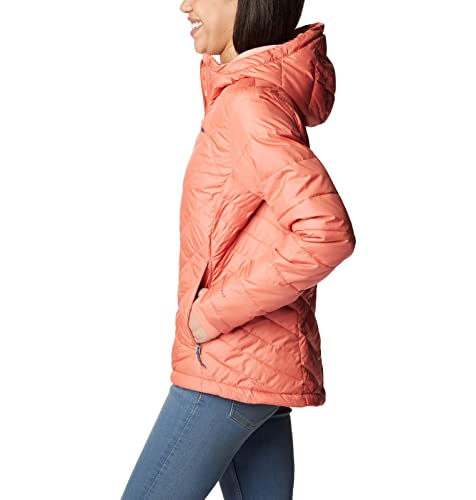 Image of Columbia Women's Omni-Heat Reflective Heavenly Hooded Hiking & Trekking Down Standard Length Jacket