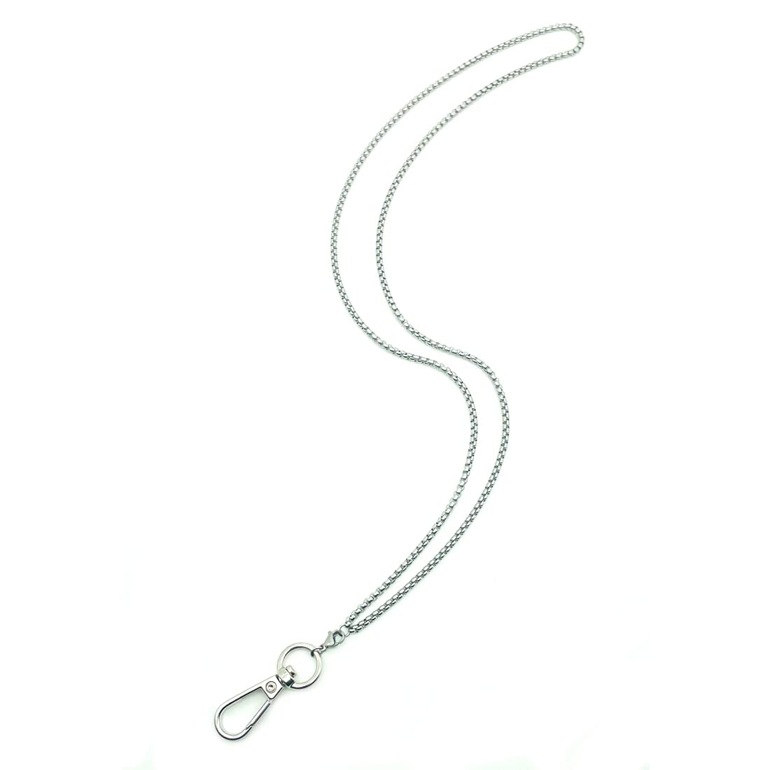 Lanyards for ID Badges Gold Silver Chain Lanyard Id Holder for Women Stainless Steel Lanyard