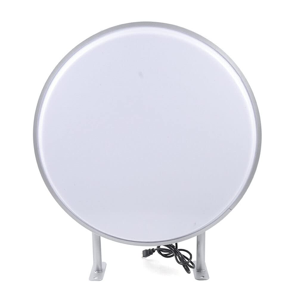 Caja de luz LED redonda doble cara 60cm panel publicidad logo letrero luminoso Personalizable 24 pulgadas Cartel impermeable