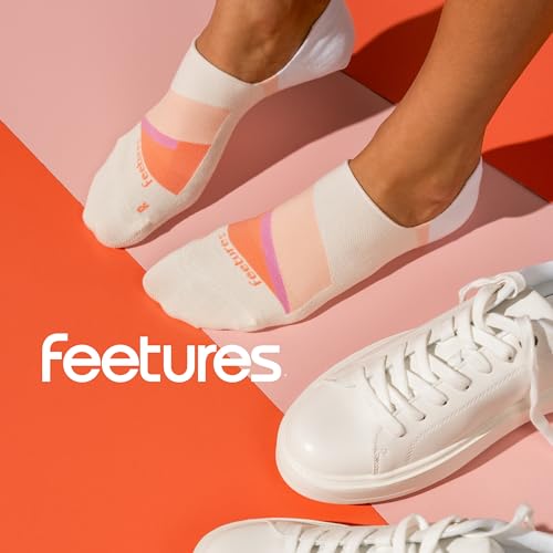 Image of Feetures Everyday Light Cushion Invisible Sock for Men - Anti-Slip Sock Liner with Targeted Compression - (1 Pair)