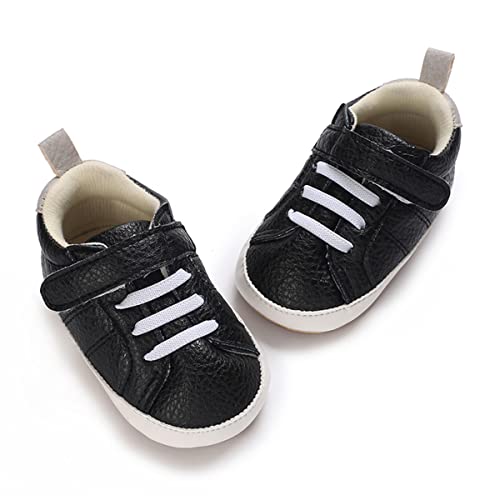 Image of E-FAK Baby Shoes Boys Girls Infant Sneakers Non-Slip Rubber Sole Toddler Crib First Walker Shoes