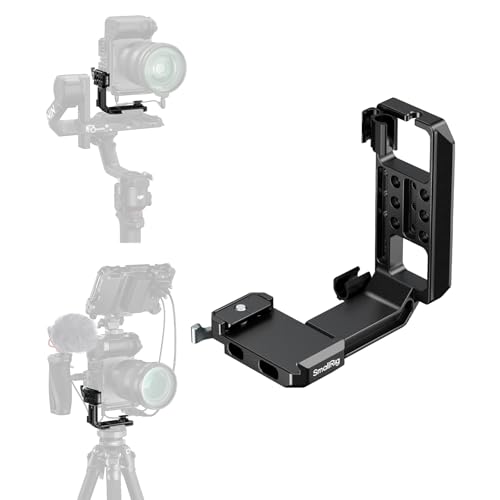 SmallRig Vertical Mount Plate for Cage, Built in 1/4''-20 Thread and Baseplate for Arca-Type, L Bracket Switching Grip for Tripods, for DJI RS 4 Pro/RS 4 Mini/RS 4 / RS 3 Pro / RS3 / RS2-5594