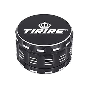 TIRIRS Large Grinder for Spice (3″, Black)