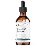 Designs for Health Emulsi-D3 Synergy 2000 IU Vitamin D Liquid with Vitamin K - Emulsified Liquid D3 K2 Drops for Immune System Support & Bone Health - Gluten-Free + Non-GMO (55 Servings / 1.8oz)