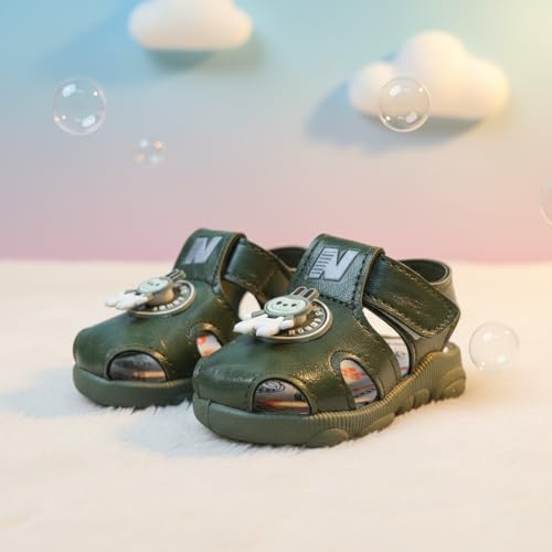 Image of Kids Chu-Chu Sound Musical First Walking Cozy Sandals for Baby Boys and Baby Girls Age 9-22 Months