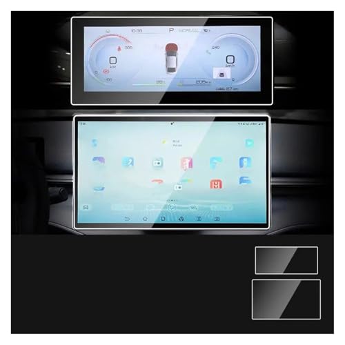 Verre Trempé Anti-Rayures pour Écran BYD 12,8 Pouces Auto-Protecteur Haute Transparence 2 Pièces