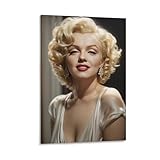 アメリカ人女優兼モデル、マリリン・モンローのセクシーな個人写真アートウォール装飾ポスター (28) クール 壁アート キャンバス パネル オフィス装飾 ぶら下がる 版画 ギフト24x36inch(60x90cm)