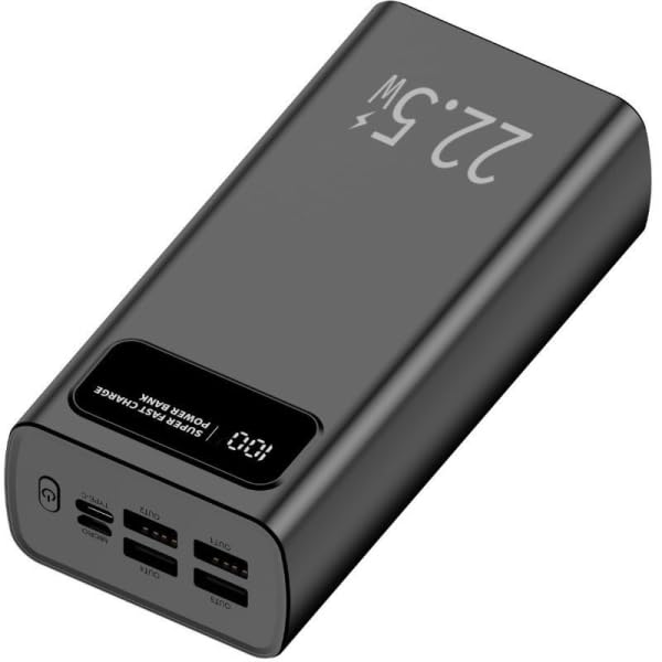 Powerbank 30000mAh Leotec LEPOW30W22W- 22.5W- Negra