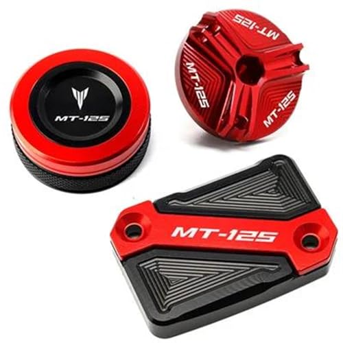 Tapa depósito de frenos delantero y trasero FRBCG Red para motocicleta MT125 de 2008 a 2023