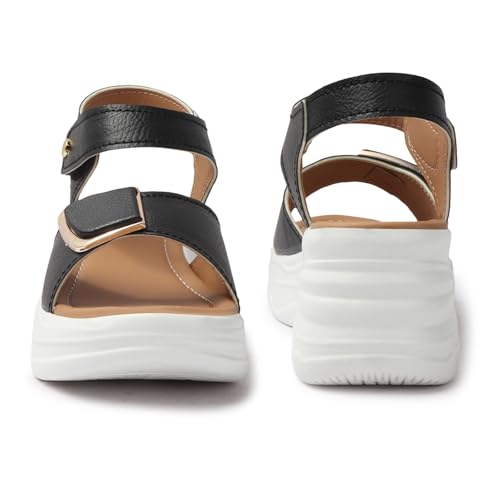 Image of LENSBURY Women Stylish Slippers Wedges I Flat Slip on Sandals I Stylish and Casual for Everyday use I Comfortable & Lightweight for Girls & Ladies LJOJO56